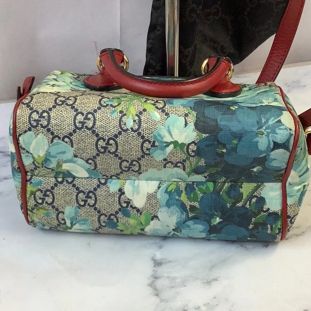 GUC Gucci Blooms Supreme Mini Boston Women's Handbag - Picture 3 of 4